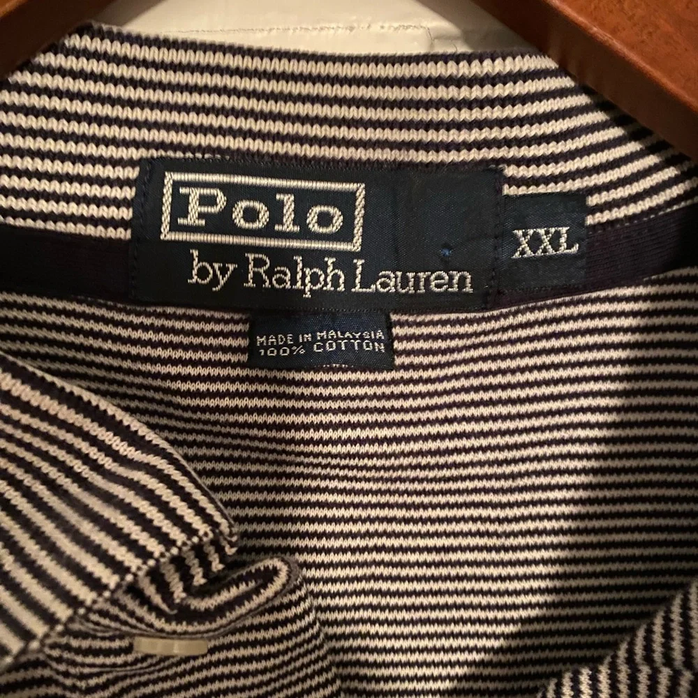 Polo Long Sleeve Shirt - Stripe long sleeve shirt